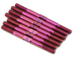 1UP Racing TLR 22X-4 Pro Duty Titanium Turnbuckle Set (Pink)