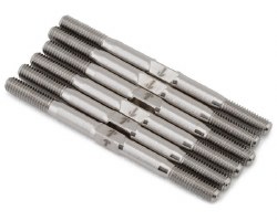 1UP Racing TLR 22 5.0 Pro Duty Titanium Turnbuckle Set (Silver)