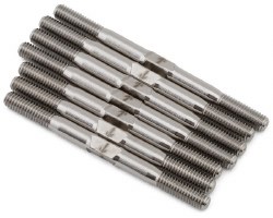 1UP Racing TLR 22X-4 Pro Duty Titanium Turnbuckle Set (Silver)