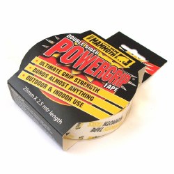 Mammoth Powerful Grip Double Sided Tape 25mm X 2.5mtr