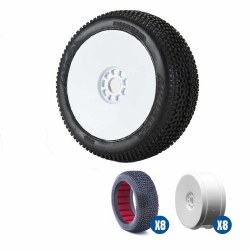 Impact SLW Off-Road 1:8 Buggy Tire Racer Bundle White