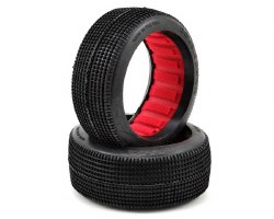 1/8 Buggy Double Down Soft Tire w/ Red Insert (2)