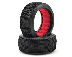 1/8 Buggy Double Down Med LW Tire w/Red Insert(2)