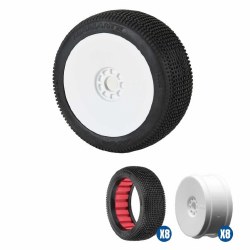 Diamante SSLW Off-Road 1:8 Buggy Tire Racer Bundle White