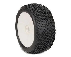 AKA 1/8 Truggy Evo I-Beam Soft LW Tire Prmnt White (2)