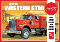 1/25 White Western Star Semi Tractor, Coca-Cola