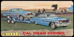 1/25 Cal Drag Combo 64 Galaxie AWB Falcon & Trailr