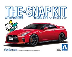 Aoshima 1/32 SNAP KIT #07-E Nissan GT-R(Vibrant Red)