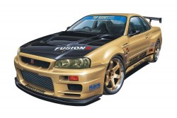 Aoshima 1/24 TOPSECRET BNR34 Skyline GT-R 02 Nissan