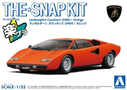 Aoshima 1/32 SNAP KIT #20-C Lamborghini Countach LP400(Orange)