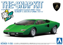Aoshima 1/32 SNAP KIT #20-D Lamborghini Countach LP400(Green)