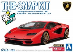 Aoshima 1/32 SNAP KIT #19-B Lamborghini Countach LPI 800-4(Red)