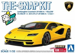 Aoshima 1/32 SNAP KIT #19-C Lamborghini Countach LPI 800-4(Yellow)