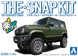 Aoshima 1/32 SNAP KIT #08-SP1 Suzuki Jimny Custom Wheel (Jungle Green)