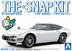 Aoshima 1/32 SNAP KIT #05-A Toyota2000GT(PEGASUS WHITE)