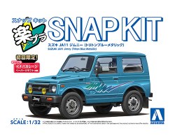 Aoshima 1/32 SNAP KIT #18-TB Suzuki JA11 Jimny(Triton Blue Metallic)