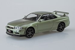 Aoshima 1/32 SNAP KIT #12-MJ Nissan R34 Skyline GT-R Nur(Millennium Jade)