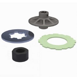 VORTEKS 2WD Painted Decaled Trimmed Body Set - Hidden Body Mount  (Green/Black)