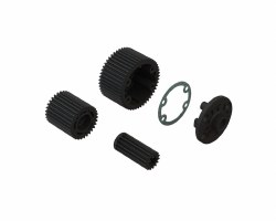 Diff Case and Idler Gear Set (47/29T, 0.8M) (BLUE)