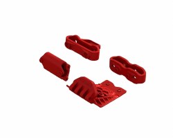 Lower Skid And Bumper Mount Set - Red