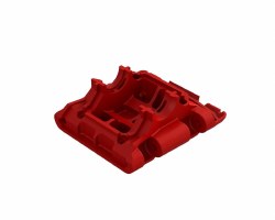 Rear Lower Skid/Gearbox Mount (1pc) - Red