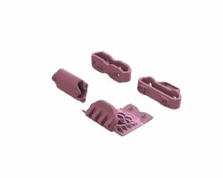 Lower Skid And Bumper Mount Set - Pink