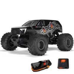 1/10 GORGON 2WD RTR Brushed Monster Truck (Battery & Charger Included), Gun Metal