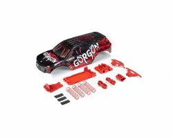 GORGON Painted Decaled Trimmed Body Set (Blk/Red)
