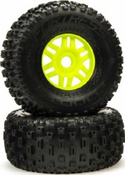 dBoots 'Fortress' Tyre Set Glued Green (Pair)