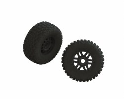 dBoots FORTRESS LP Tire Set Glued Black (1 Pair)