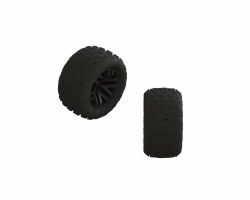 dBoots 'FORTRESS' Tire Set Glued (Black) (2 Pairs)