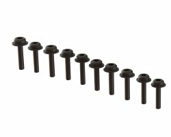 Flanged Cap Head Screw M2x12mm (10pcs)