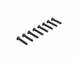 Flat Head Hex Machine Screw M3x18mm (10)