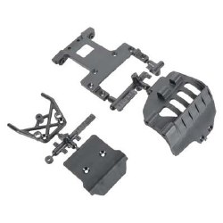 AR320004 Bumper Rear Chassis Plate Set Front