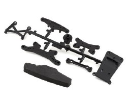 "Reflex 14R Shock Towers, Bumper, & Skid Plate Set"