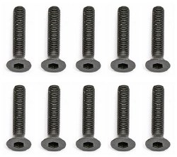 3x16mm Flat Head Hex Screw (10)