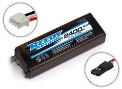 Reedy 2S Flat LiPo Receiver Battery Pack (7.4V/2400mAh)