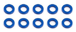 5.5x1.0mm Aluminum Ball Stud Washer (Blue) (10)