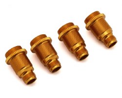 Associated RC10 6x6 Aluminum Shock Bodies (Gold) (4)