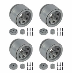 Element RC Enduro 1.55? Trigon Wheels (Silver) (4)