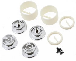Associated RC10 Rear Wheels (Chrome) (2)