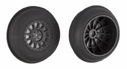 Sand Ribbed Pre-Mounted Front Tires w/Method Wheels (Black)