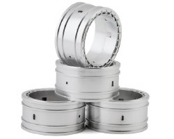 Associated Factory Team� Adjustable 2-Piece Wheels (Silver) (4) (Outer)