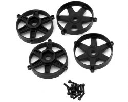 Associated Factory Team� Adjustable Wheel Face Plate (Black) (4) (Inner)