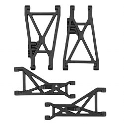 "Team Associated RC10T Front & Rear Suspension Arms, Black"