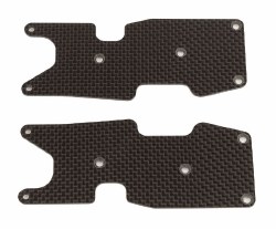 "RC8T3.2 Rear Sspnsn Arm Inserts, 1.2mm, CF"