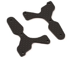 "RC8B4 FT F/L suspension arm inserts, carbon fiber"