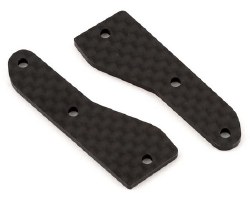 "RC8B4 FT F/U suspension arm inserts, carbon fiber"