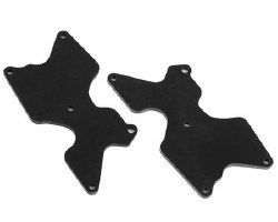 "RC8B4 FT rear suspension arm inserts, G10, 2.0 mm"