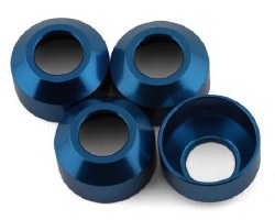 "RC8B4 FT CVA Axle Sleeves, Blue Aluminum"